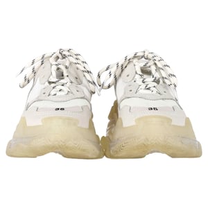 Balenciaga Triple S sneakers met transparante zool in wit polyester