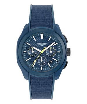 Aston Martin Thrill Crt Heren Blauwe Horloge MTRC1S606
