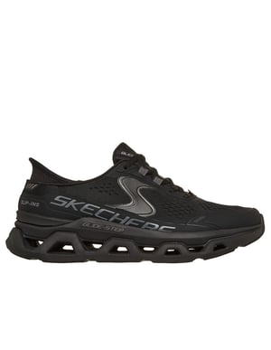 Skechers Slip-Ins Glide Stap Altus Mesh Dames Zwarte Sneakers