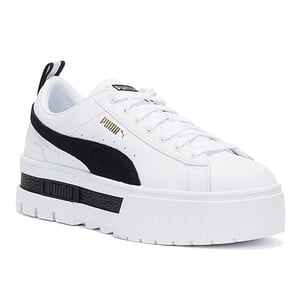 Puma Mayze Dames Witte / Zwarte Sneakers