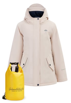 Schmuddelwedda Anorak + Tagesrucksack - SET Meisjes pastelroze
