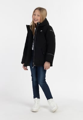 Schmuddelwedda Anorak + Tagesrucksack - SET Meisjes zwart