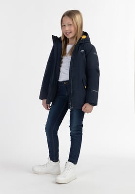 Schmuddelwedda Anorak + Tagesrucksack - SET Meisjes marine