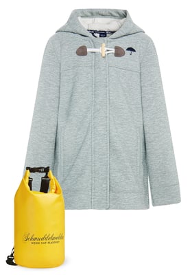 Schmuddelwedda Mantel + Tagesrucksack - SET Meisjes mint melange