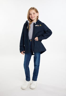 Schmuddelwedda Mantel + Tagesrucksack - SET Meisjes marine gem