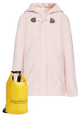 Schmuddelwedda Mantel + Tagesrucksack - SET Meisjes Pastelroze melange
