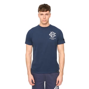 Duck and Cover Heren Randolph Logo Casual T-shirt (Marine)