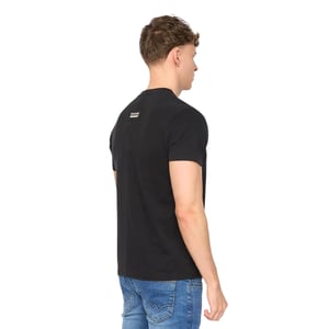 Duck and Cover Heren Stoneham Geborsteld Katoenen T-shirt (Zwart)