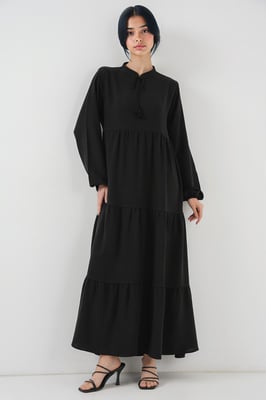 Maxi-jurk met Strikdetail