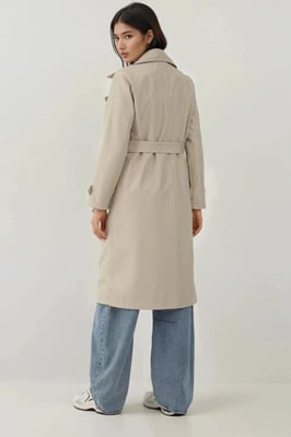 Dubbelzijdige Lange Trenchcoat