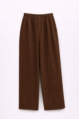 Elastische Taille Palazzo Broek