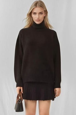 Gestructureerde Oversized Coltrui Brei Set