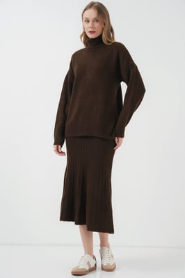 Geribbelde Coltrui Brei Set
