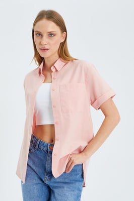 Korte Mouw Shirt met Zakken