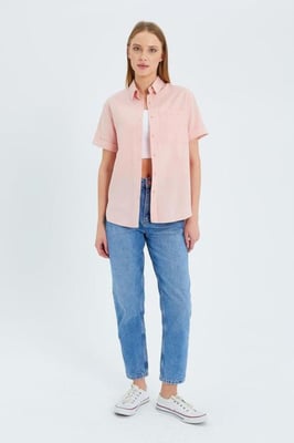 Korte Mouw Shirt met Zakken