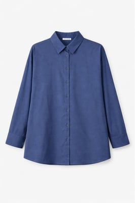 Langnekkig Katoenen Shirt