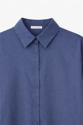 Langnekkig Katoenen Shirt