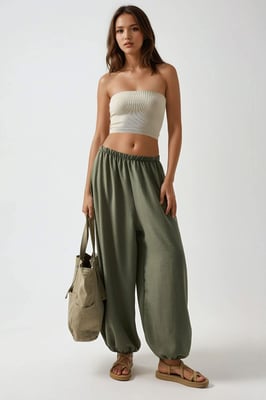 Lage Taille Baggy Fit Joggingbroeken