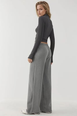 Zachte Modal Touch Brede Pijp Sweatpants