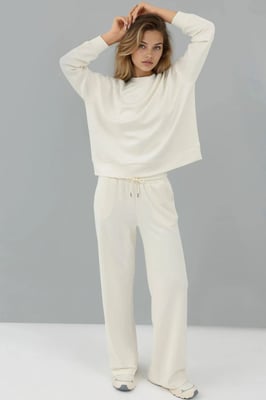 Zachte Modal Touch Wijde Leg Sweatpants