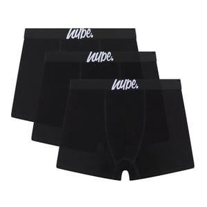 3-Pack Jongens Boxers Zwart Zachte Ademende Ondergoed
