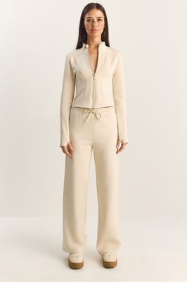 Jas en Rechte Pantalon Twee Delige Set