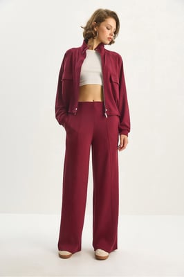 Jas-Broek Viscose Mix Twee-delige Coördinaat Set