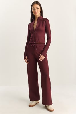 Jas en rechte broek twee-delige set