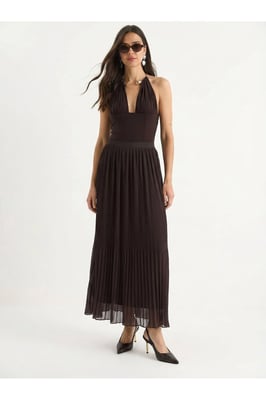 Hoogwaardige Plissé Maxi Rok