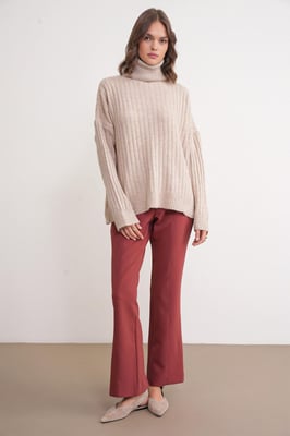 Oversized Geribde Coltrui