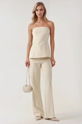 Strapless Aansluitende Lange Top