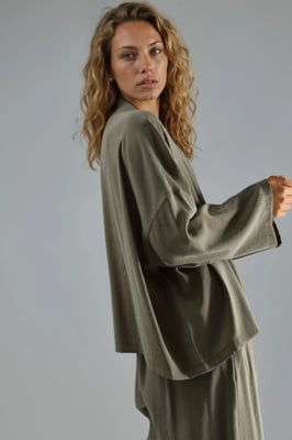 Lange Mouw Losse Pasvorm Kimono