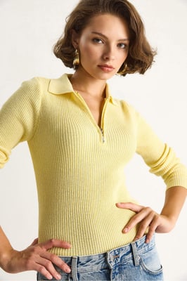 Sweater met Ritssluiting kraag