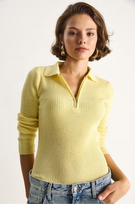 Sweater met Ritssluiting kraag