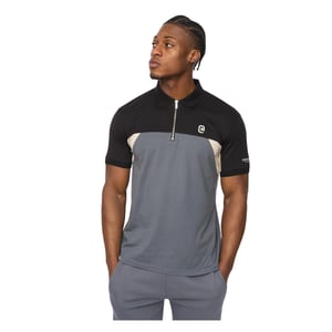 Crosshatch Heren Castlebay Polo Shirt (Slate)
