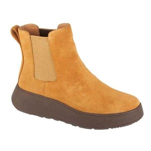 Fit Flop Dames/Dames F-Mode Leren Enkellaarsjes (Bruin)