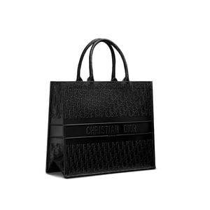 Dior Oblique Tote Tas van Leer