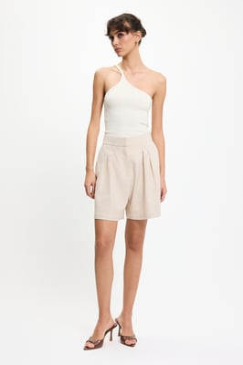 BENU Beige linnen shorts