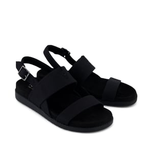 TOMS Marin Slingback Canvas Dames Zwarte Sandalen
