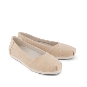 TOMS Alpargata Ballet Canvas Dames Champagne Espadrilles