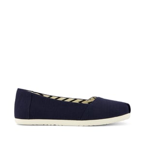 TOMS Alpargata Ballet Canvas Dames Marineblauwe Espadrilles