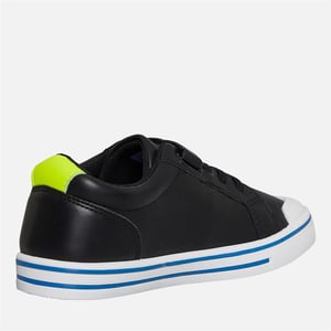 Penguin Junior Regenboog Zwart/Veilig Geel Sneakers