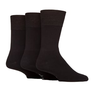 3-Pack Heren Bamboosokken Zacht Ademend Verstevigd Crew Sokken