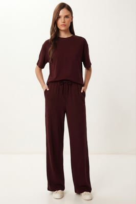 Basis Mid Taille Wijde Been Co-ord Set