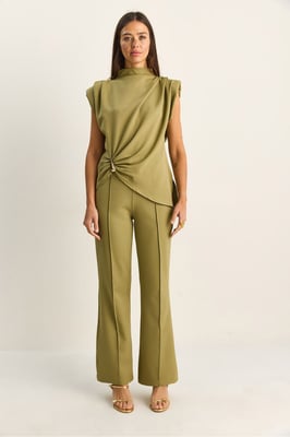 Hooggewogen Flared Leg Co-ord Set