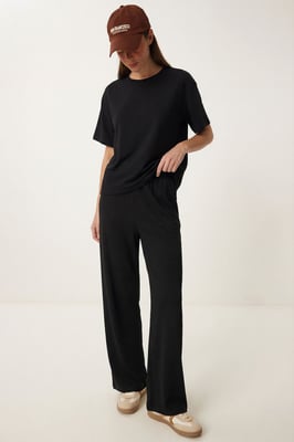 Basis Mid Taille Wijde Been Co-ord Set