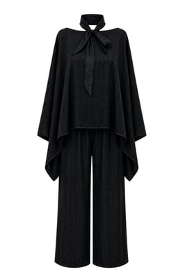 Hoge Taille Coltrui Wijde Pijpen Brei Set