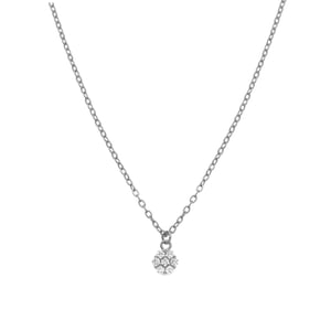 Ketting van 925 sterling zilver en gerhodineerde briljant zirkonia - Oris