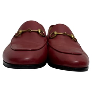 Gucci Jordaan loafers van rood kalfsleer