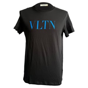 Valentino VLTN Logo T-Shirt van Zwart Katoen